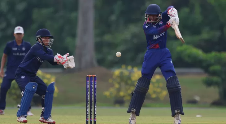 नेपालले थाइल्यान्डलाई २ सय २५ रनले हरायो