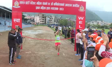 पुलिस क्लबकी राममायाले जितिन प्रथम महिला हाफ म्याराथनको उपाधि