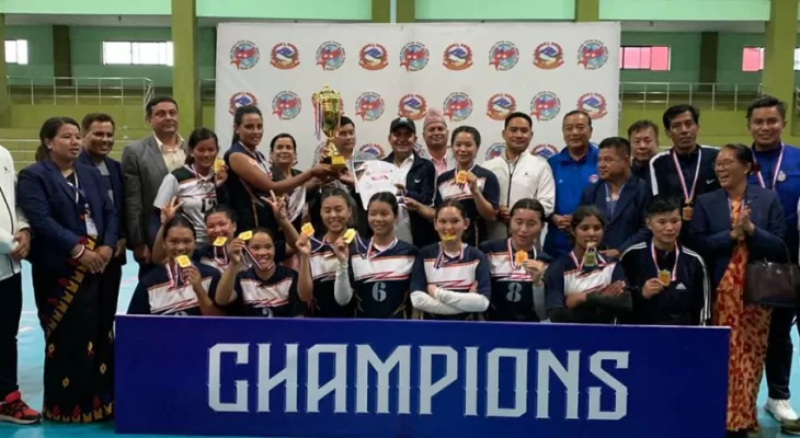 प्रदेशस्तरीय महिला भलिबलको उपाधि म्याग्दीलाई