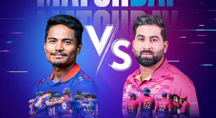 आइसिसी विश्वकप छनोट : नेपालले युएईसँग प्रतिस्पर्धा गर्दै