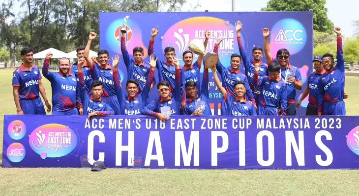 Nepal emerge ACC U16 East Zone Cup Cricket Champions