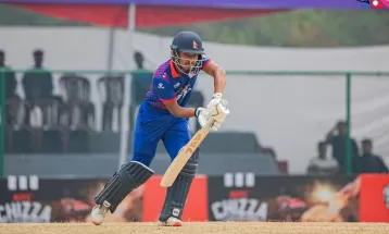 आयरल्यान्डविरुद्ध नेपालको तेस्रो विकेट खस्यो