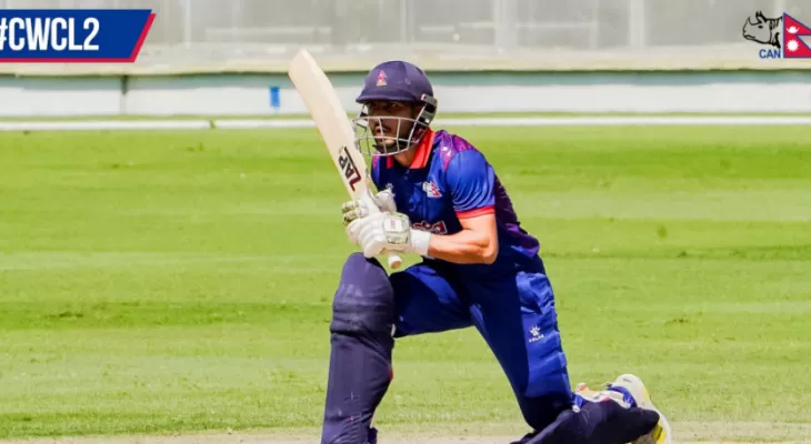 आयरल्यान्डविरुद्ध नेपालले पाचौं विकेट गुमायो