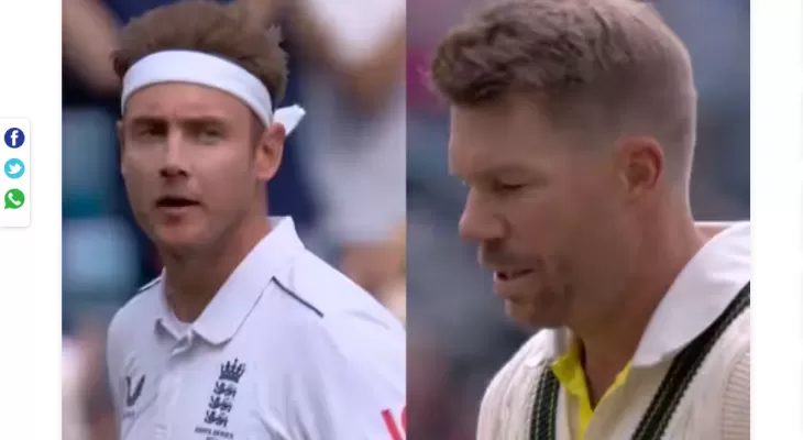 टेस्ट क्रिकेटमा १६ औं पटक ब्रोडको शिकार बने वार्नर