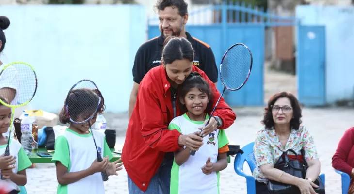 केबीएले मनायो बाल मन्दिरमा ब्याडमिन्टन दिवस