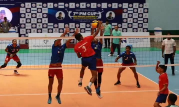 With a win, the Police, Army, and AFP begin the Volleyball Club League