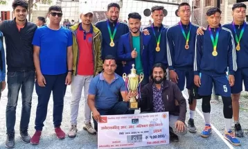 आर आर भलिबल कपको उपाधि नेपाल कमर्श क्याम्पसलाई