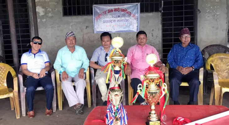 उदयपुरको त्रियुगामा झरी च्यालेन्ज कप फुटबल प्रतियोगिता सुरु