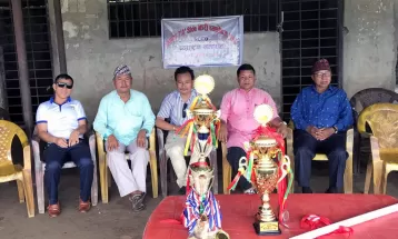 उदयपुरको त्रियुगामा झरी च्यालेन्ज कप फुटबल प्रतियोगिता सुरु