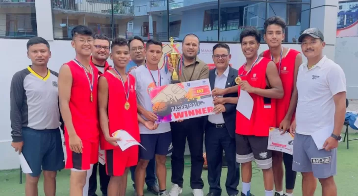 मनास्लु एसइइ कप थ्री बाइ थ्री बास्केटबल प्रतियोगिताको च्याम्पियन