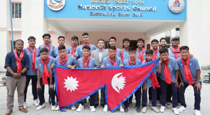 फुटबल टोली मोरोक्को प्रस्थान