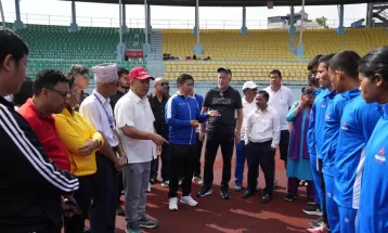 खेलकुद मन्त्रीद्धारा चार खेलको तयारी निरीक्षण