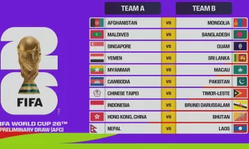 विश्वकप छनोटमा नेपालले लाओससँग खेल्ने