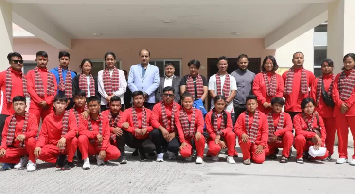 आईटीएफ तेक्वान्दो टोली हैदराबाद प्रस्थान