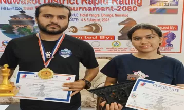 रापिड बुद्धिचाल प्रतियोगिताको उपाधि आशिषलाई