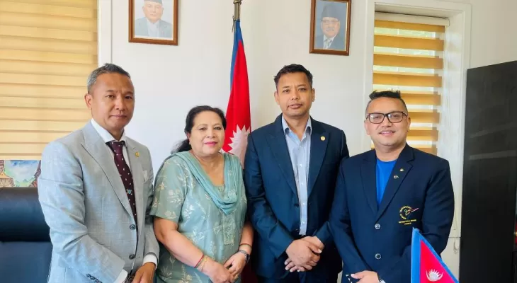 कोरियामा तेक्वान्दोकर्मी सम्मानित