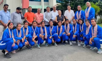 एसियाली खेलकुदमा सहभागी हुने कबड्डी टोलीको बिदाई