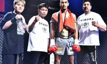 Boxer Ghimire bags one more award in Japan