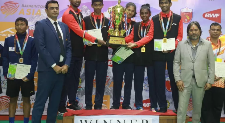ब्याडमिन्टन एसिया च्याम्पियनसिपमा श्रीलंका टिम च्याम्पियन
