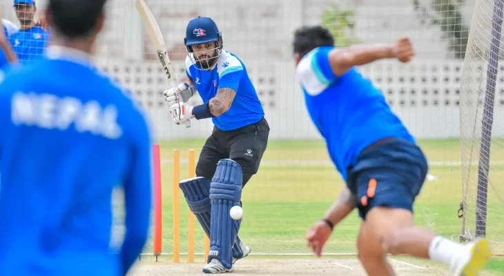 कराँची पुगेको नेपाली क्रिकेट टोलीले थाल्यो अभ्यास (फोटो फिचर)