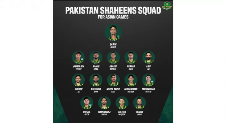 एसियाडका लागि पाकिस्तानी क्रिकेट टोली घोषणा