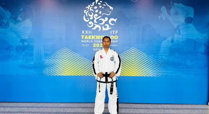 आइटिएफका केन्द्रिय सचिव रूपसिंलाई अन्तर्राष्ट्रिय पाँचौं डान