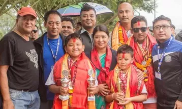 पदक विजेता मार्सल आर्ट्स टोली सम्मानित