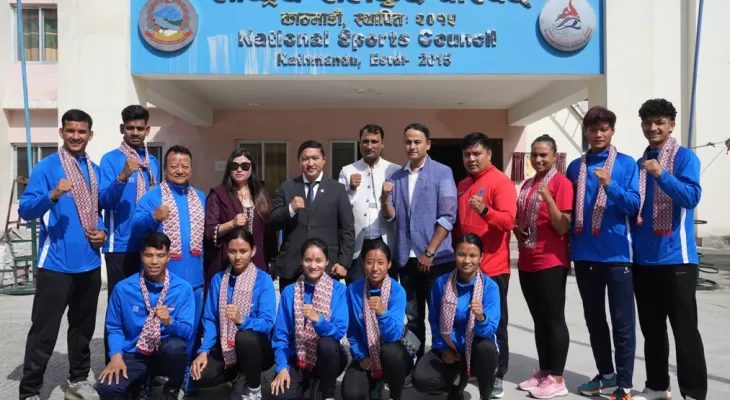 तेक्वान्दो टोली वैदेशिक प्रशिक्षणका लागि थाइल्यान्ड जाने