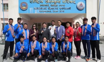 तेक्वान्दो टोली वैदेशिक प्रशिक्षणका लागि थाइल्यान्ड जाने