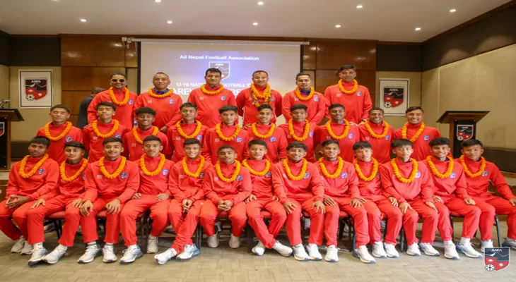 नेपाली फुटबल टोली भुटान प्रस्थान