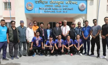 टेबलटेनिस टोली दक्षिण कोरिया जाँदै