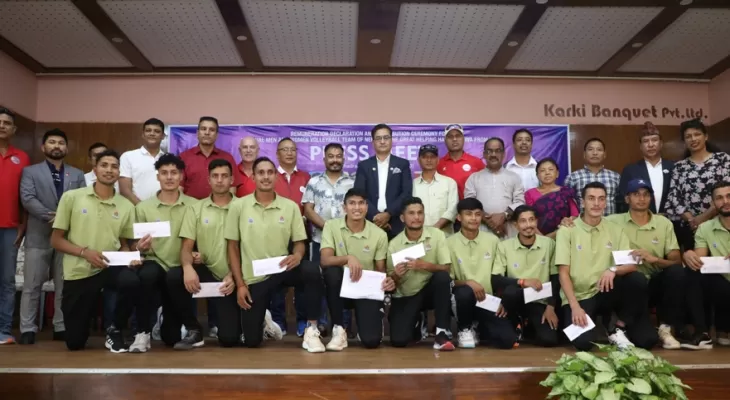 भलिबल खेलाडीलाई मासिक पारिश्रमिक