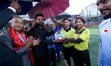 अन्तर वडा फुटसल प्रतियोगिता : आयोजकको विजयी सुरुवात