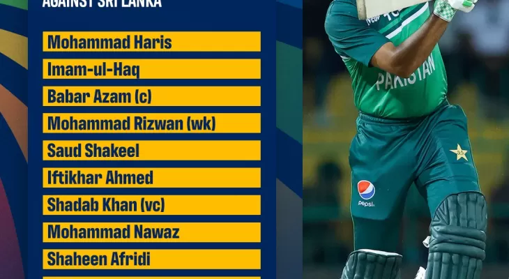 श्रीलंकाविरुद्धको प्लेइङ एघारमा पाकिस्तानका पाँच खेलाडी परिवर्तन