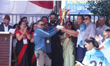 प्रयागराज सिंह सुवाल स्मृति फुटसल प्रतियोगिताको उपाधि वडा नं १४ लाई