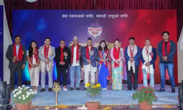 खेलकुदमा योगदान दिएका व्यक्तित्व सम्मानित