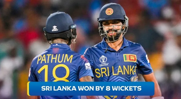 डिफेन्डिङ च्याम्पियन इंग्ल्यान्ड श्रीलंकासँग ८ विकेटले पराजित