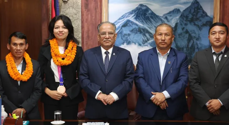 पलेशालाई प्रधानमन्त्री दाहालको बधाइ