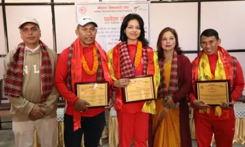 तेक्वान्दो संघद्वारा पलेशा सम्मानित