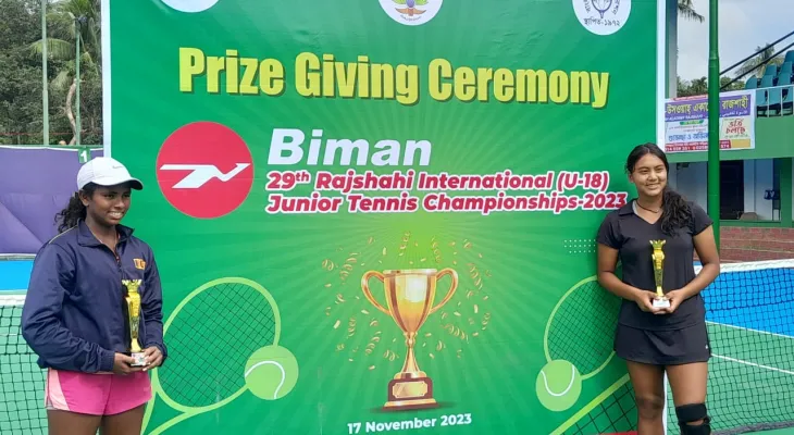 सुनिरालाई यु–१८ जुनियर टेनिस डबल्समा रजत