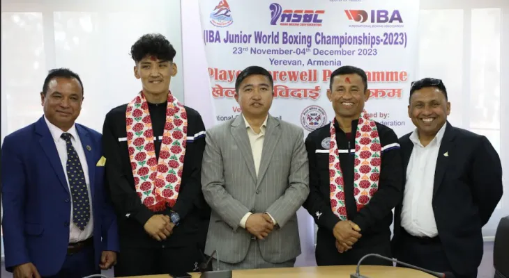 बक्सिङ टोली अर्मेनिया प्रस्थान