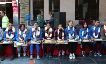 एरिकासहित करातेका अन्तर्राष्ट्रिय पदक विजेता सम्मानित