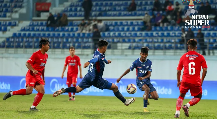 एनएसएल : काठमाडौँ रेजर्स र चितवन एफसीबीचको खेल बराबरीमा सकियो