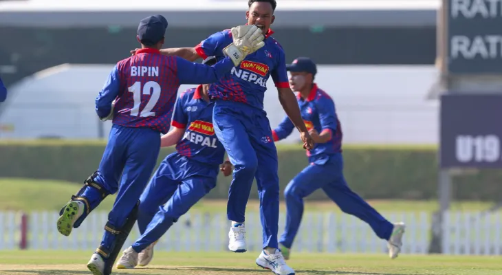 एसिया कप क्रिकेटमा अफगानिस्तानले नेपाललाई दियो २६२ रनको लक्ष्य