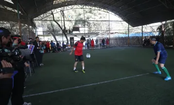 In a friendly futsal match in Kathmandu, HoR defeated NA 4-0