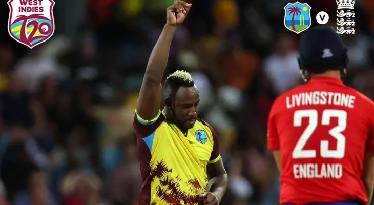 रसेलको अलराउन्ड प्रदर्शनमा वेस्ट इन्डिजले इंग्ल्याण्डलाई ४ विकेटले हरायो