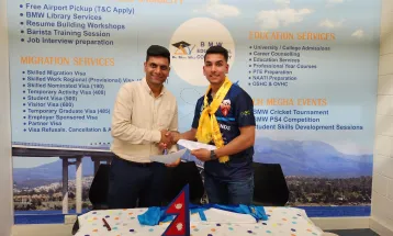 बिएमडब्लु क्रिकेटर अफ द इयरको अवार्ड सन्दीपलाई