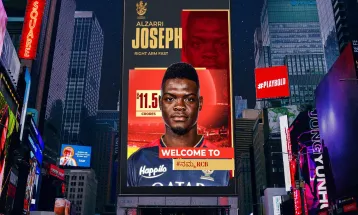 रोयल च्यालेन्जर्स बैंगलोरले अल्जारी जोसेफका लागि खर्च गर्यो १० करोडभन्दा बढी रकम