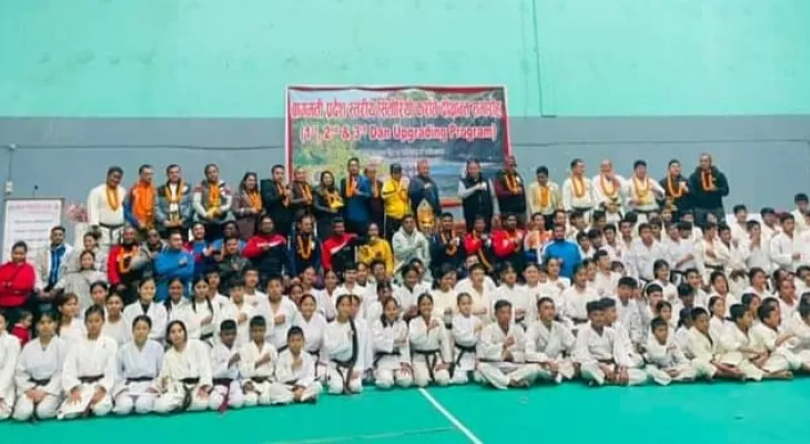 बागमती प्रदेशस्तरीय सितोरियो कराँतेका दुई सय खेलाडी दीक्षित