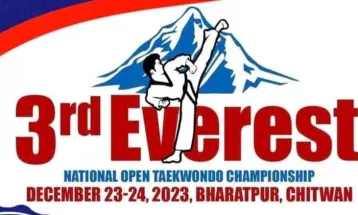 चितवनमा तेस्रो एभरेष्ट खुल्ला राष्ट्रिय तेक्वान्दो प्रतियोगिता हुने